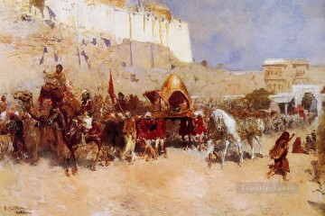 Wedding Procession Jodhpur Arabian Edwin Lord Weeks Oil Paintings